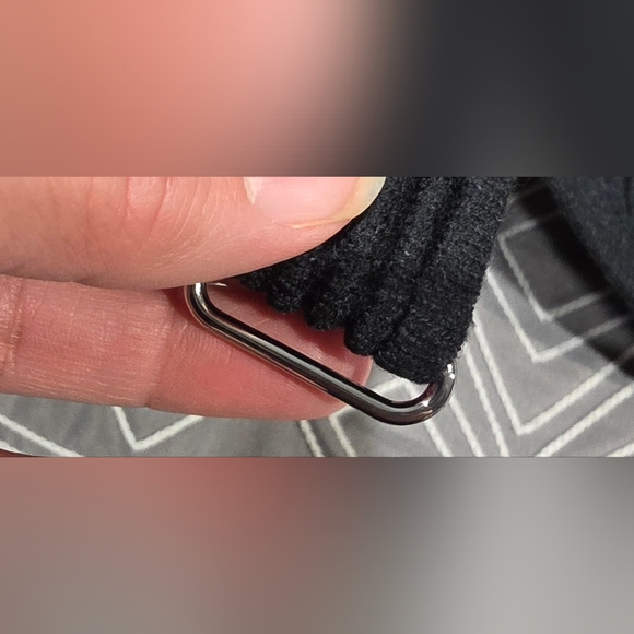 Alo Denim Knit Garter Tank In Black Size Medium - Picture 4 of 9